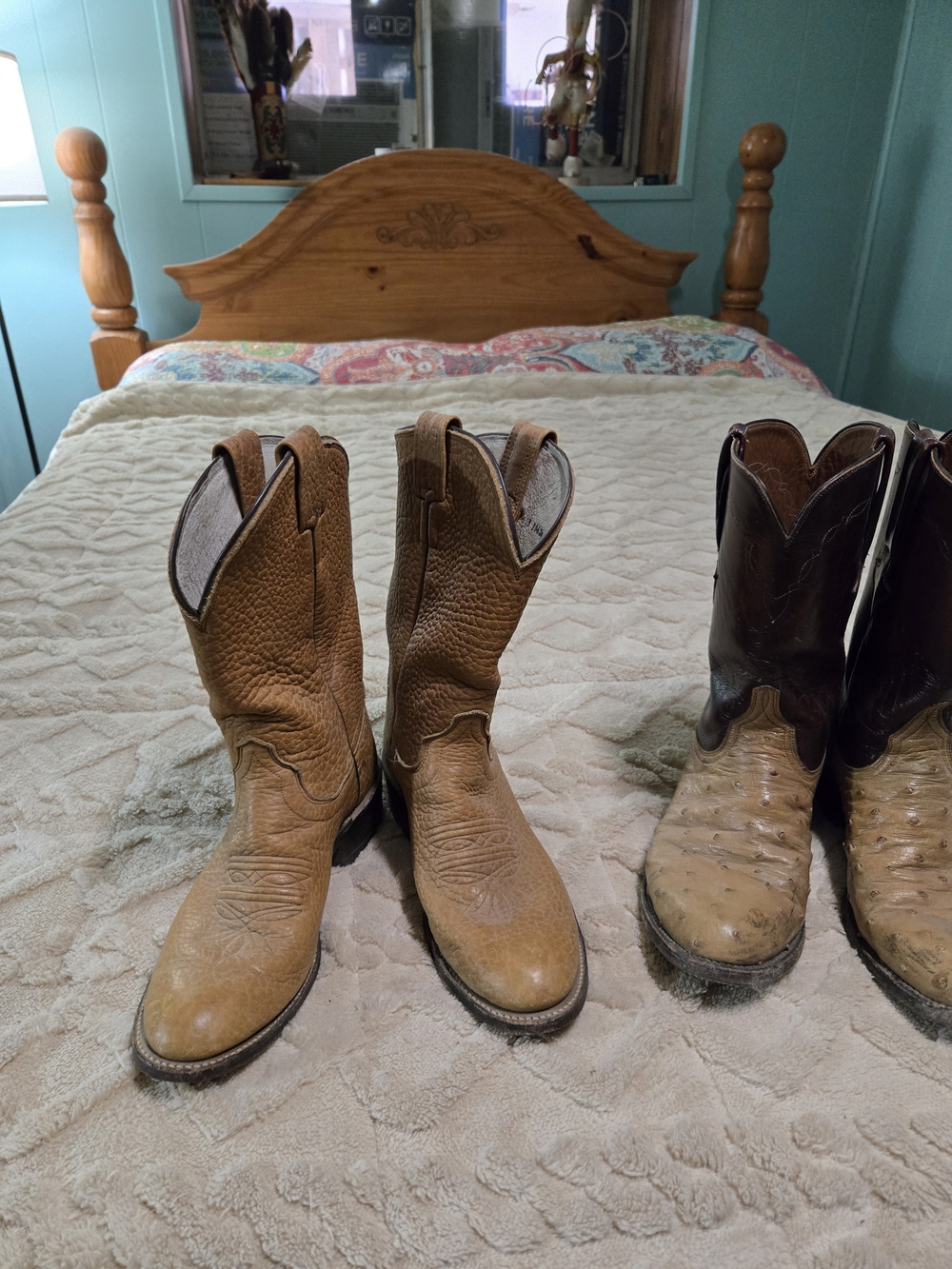 OSTRCH BOOTS FROM THE LUCHASSE BOOT MAKER